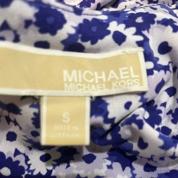 Michael Kors Carnation Jersey Midi Floral  Purple Dress. Small - Picture 8 of 8